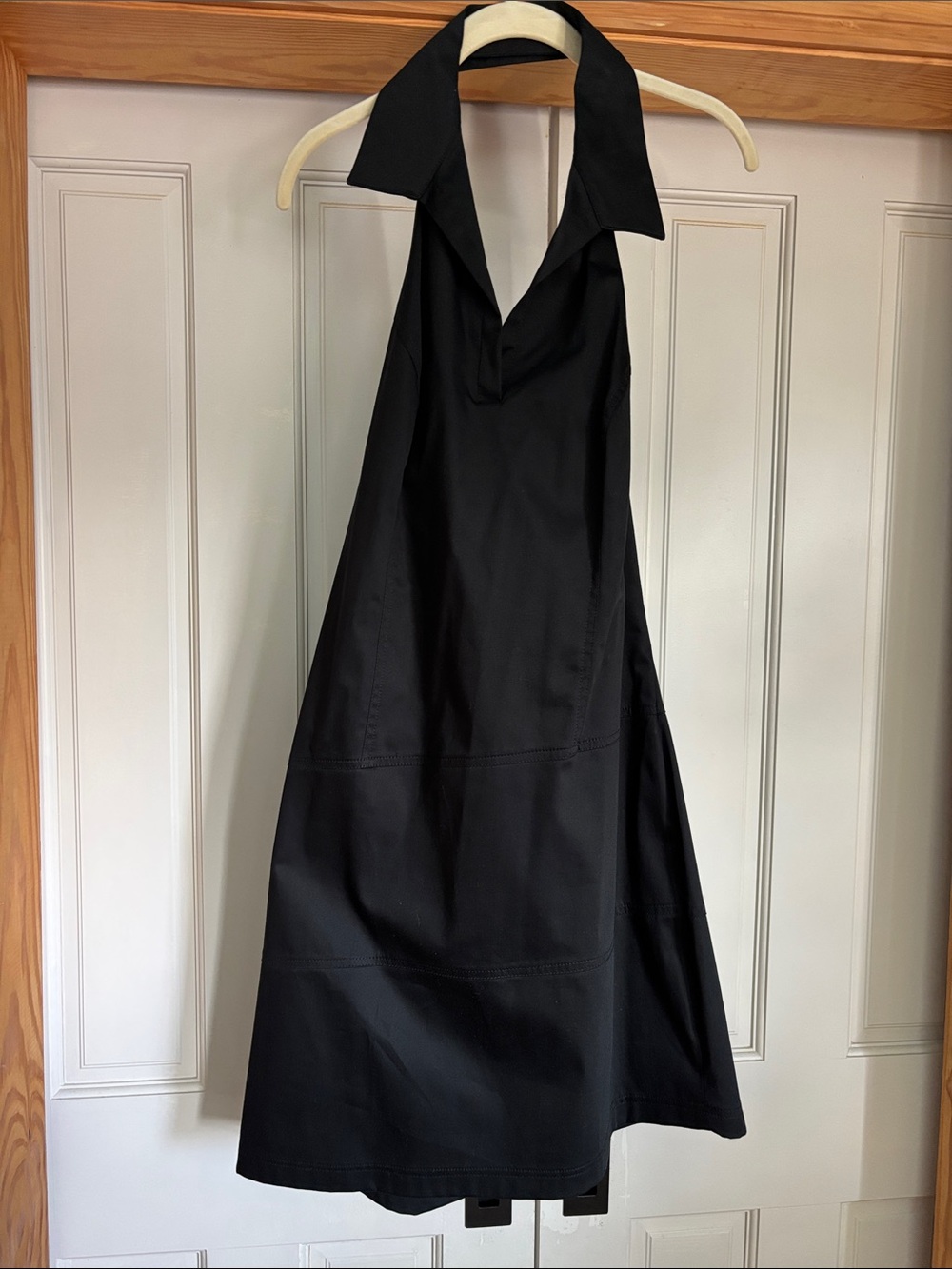French Laundry Black Asymmetrical Halter Dress